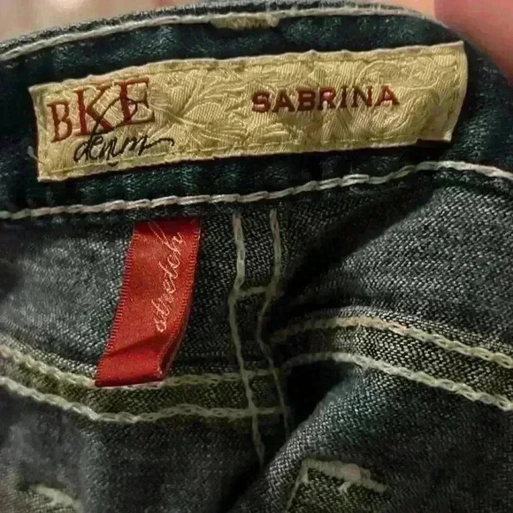COPY - BKE Jean Denim Sabrina Stretch Jeans size 32 Y2K Vintage with Stud detail - Picture 7 of 9